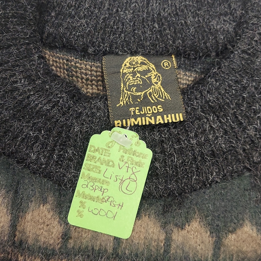 Vintage Tejidos Ruminahui Vintage Wool Patterned … - image 6